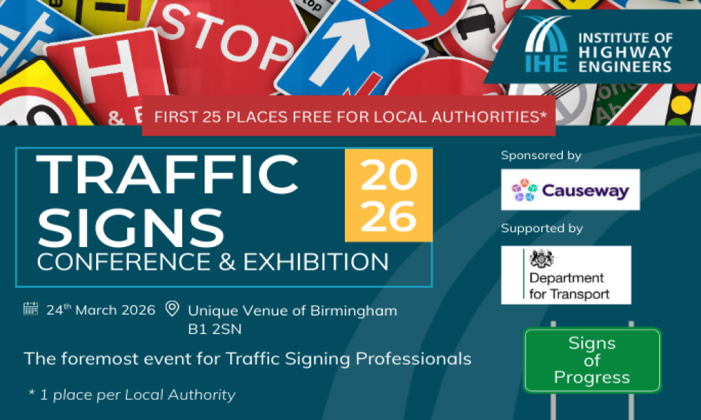 Image of the 2026 IHE Traffic Signs Conference logo.