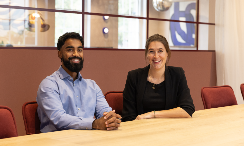 An image of Rafi Khan of Maven with Anna Jordan of Alchera 