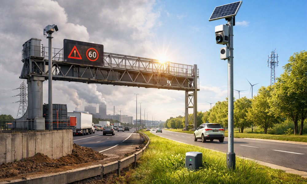 An illustration of how ITS equipment may transition to reduce their inherent carbon footprint 