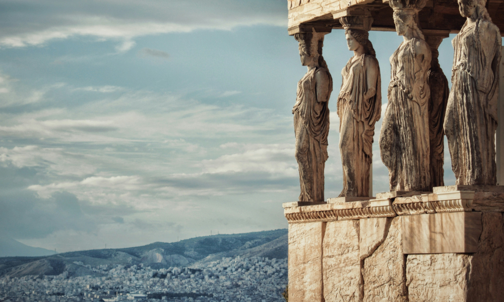 Image of the view from the Acropolis over Athens