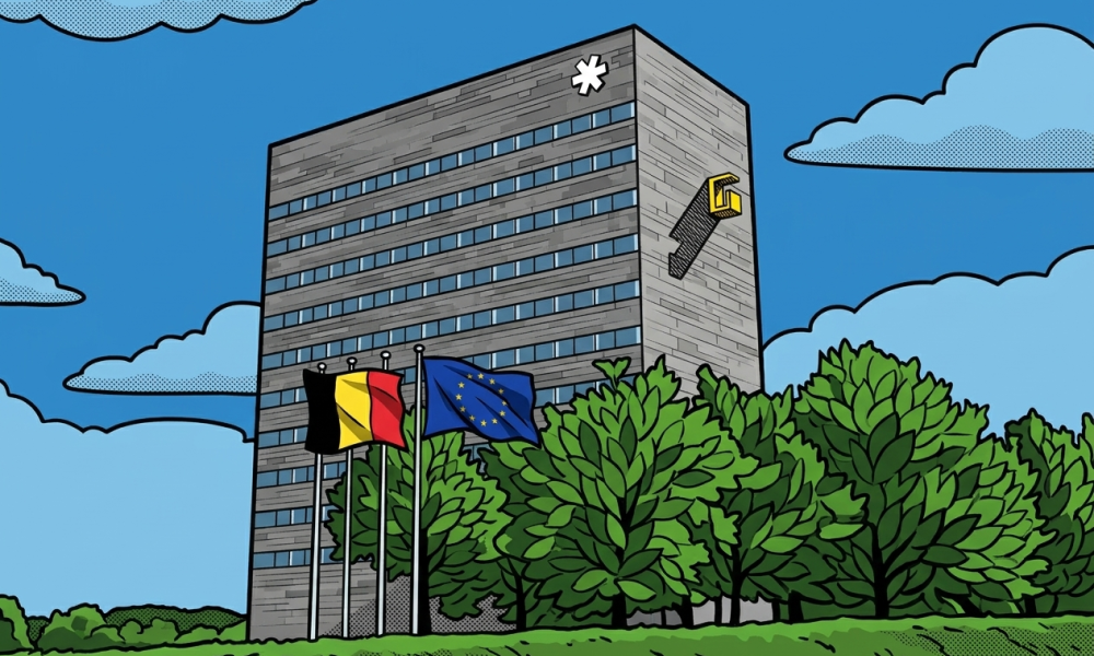 Illustration of the Provinciehuis in Leuven, Belgium where the ITS.be Congress was held 