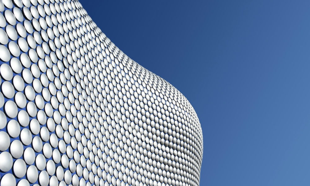 Image of the iconic Bullring Shopping Centre in Birmingham 
