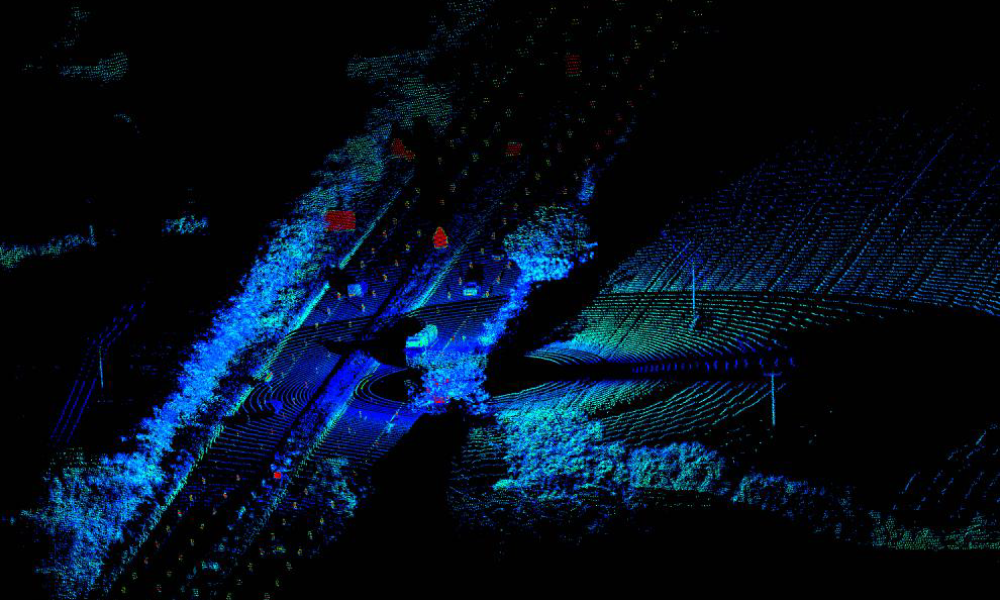 A image of the Vecta System Lidar in operation - credit Roadside Technologies  